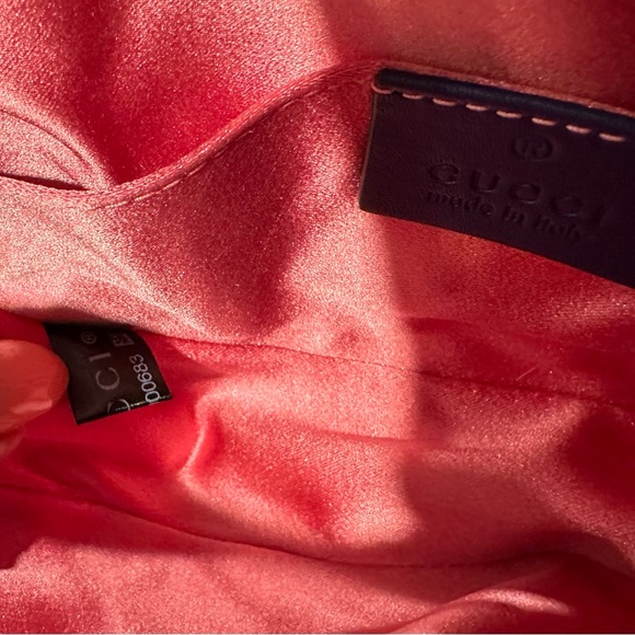 SOLD / Gucci Marmont belt bag Cobalt blue velvet - Picture 7 of 8